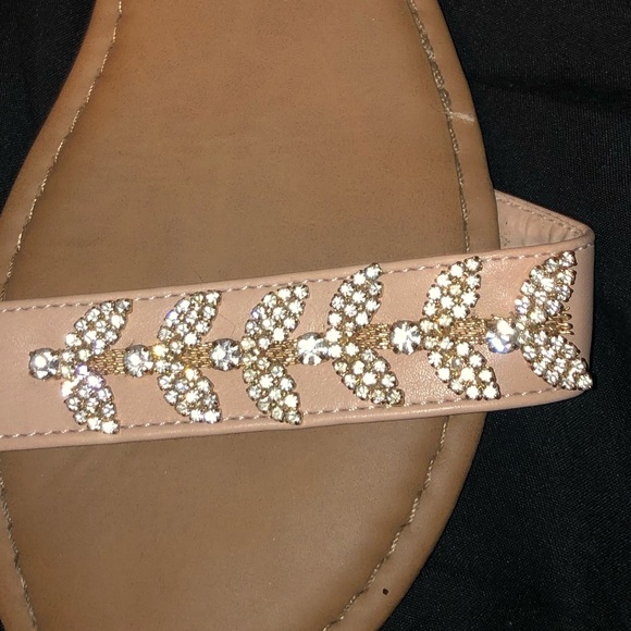 Sparkly Nude Sandals ✨ - Picture 4 of 6